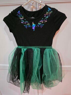 Wicked Elphaba Green Black Tulle Dress Girls 6/7